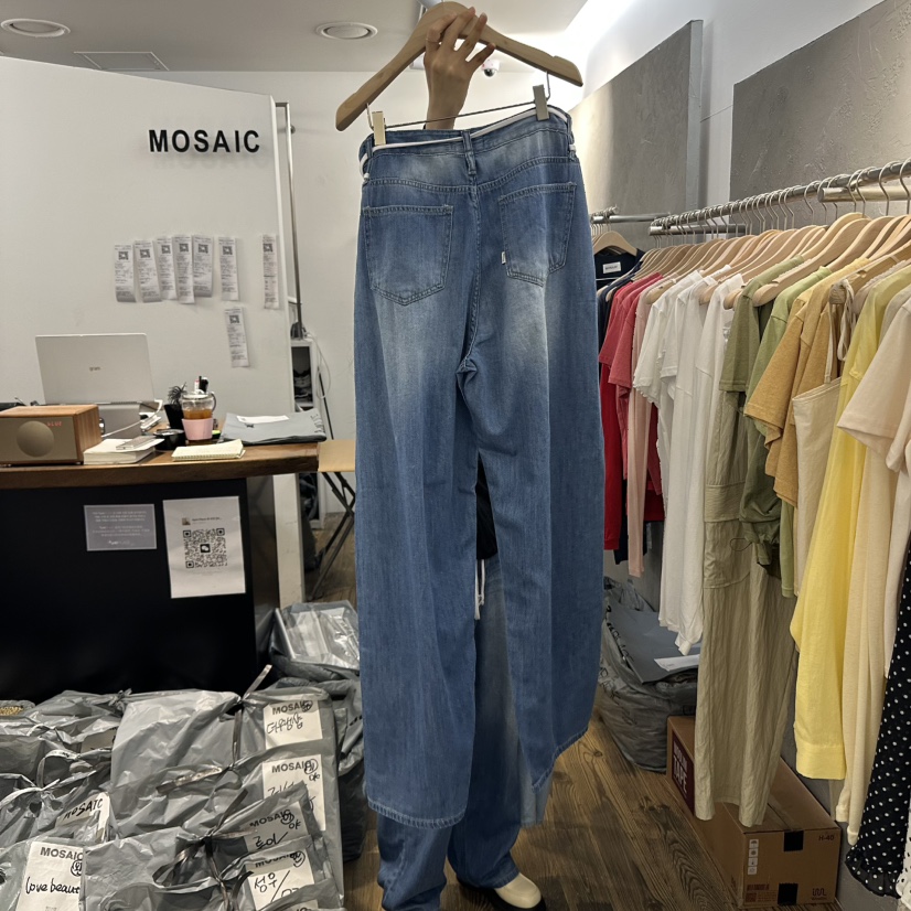 MOSAIC韓國直郵女士新品休閑職業熱賣人氣時尚真品推薦牛仔褲MOSAIC牛仔褲