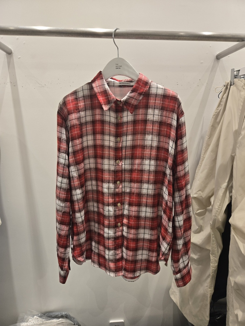 THE SECOND GROW東大門代購女士新品熱賣時尚襯衫蕾絲衫格紋THE SECOND GROW襯衫/蕾絲衫