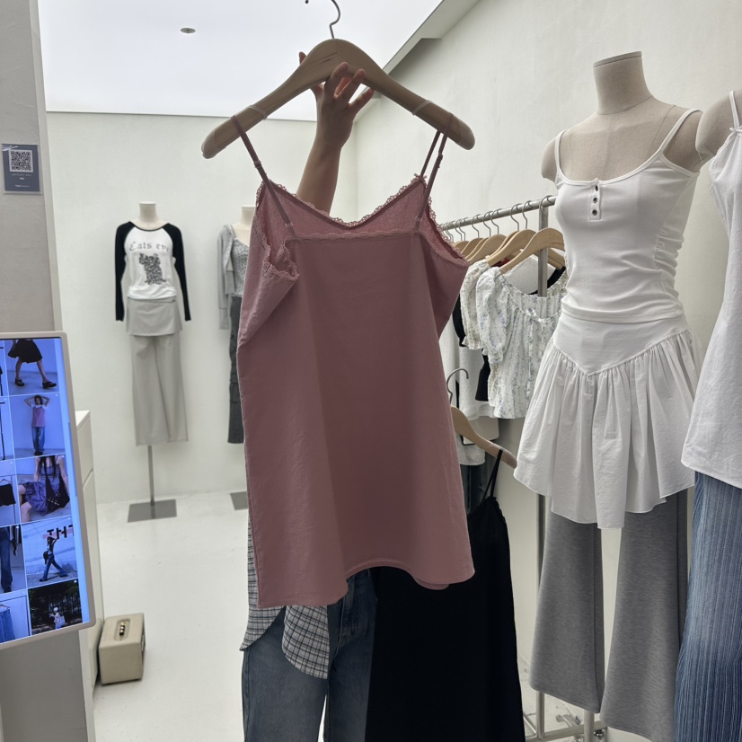CHAV東大門實拍女士新品25春夏職業真品休閑熱賣人氣吊帶背心CHAV吊帶/背心