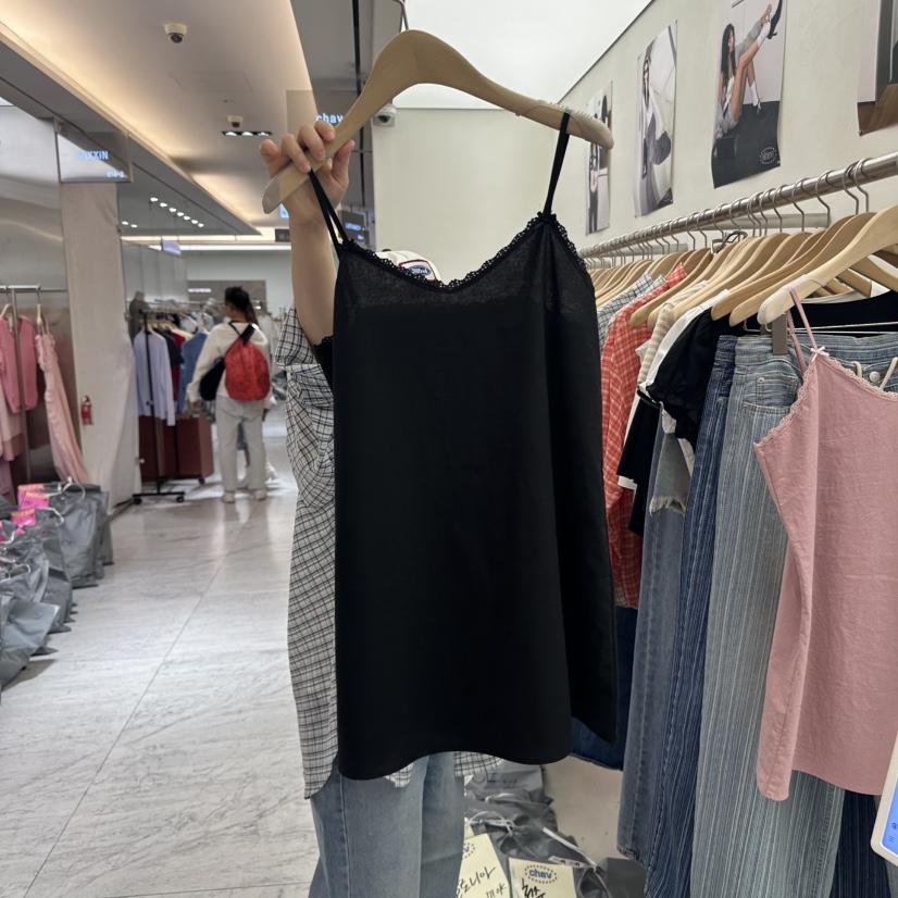 CHAV東大門實拍女士新品25春夏職業真品休閑熱賣人氣吊帶背心CHAV吊帶/背心圖色3