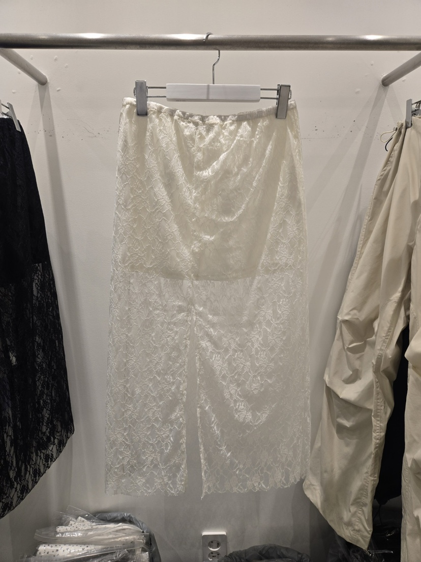 THE SECOND GROW東大門直郵女士新品25春夏人氣休閑長裙蕾絲THE SECOND GROW長裙
