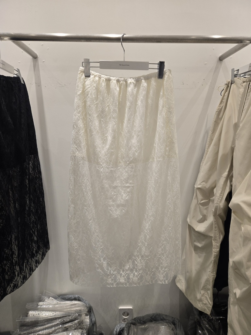 THE SECOND GROW東大門直郵女士新品25春夏人氣休閑長裙蕾絲THE SECOND GROW長裙