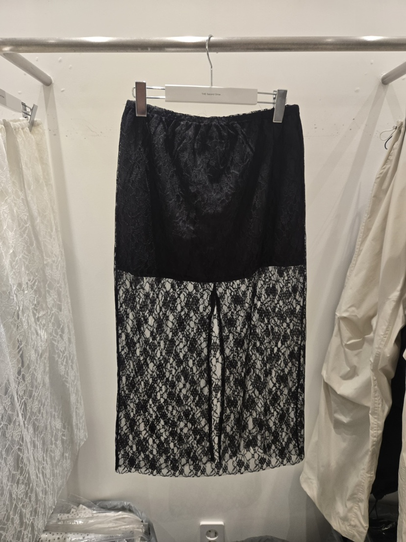 THE SECOND GROW東大門直郵女士新品25春夏人氣休閑長裙蕾絲THE SECOND GROW長裙圖色2