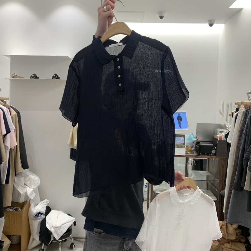 ANN MARGRET韓國代購女裝新品職業襯衫蕾絲衫GRETA.Y襯衫/蕾絲衫圖色2