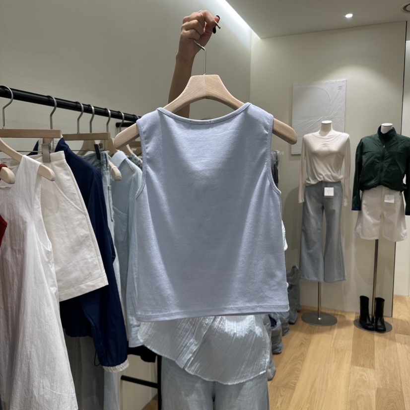 GILLI東大門直郵女士新品25春夏熱賣人氣真品推薦吊帶背心刺繡GILLI吊帶/背心