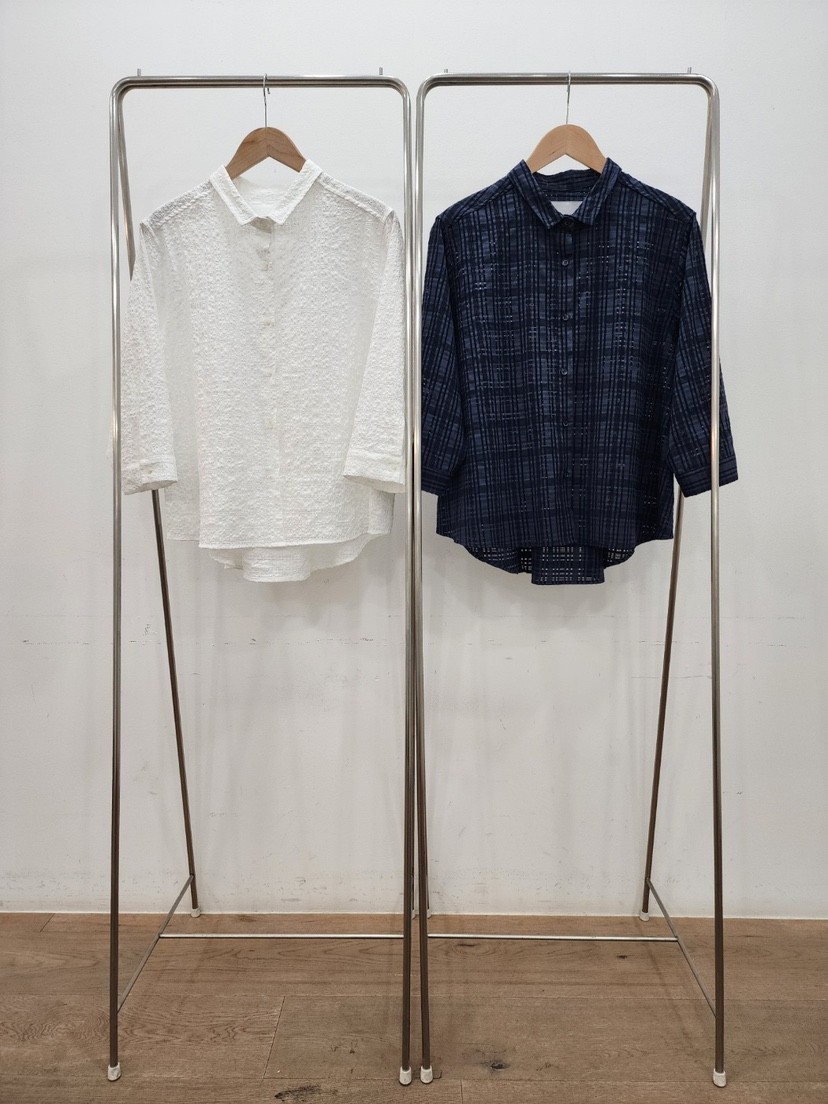 LE MIU韓國直郵女士新款職業真品推薦25春夏人氣襯衫蕾絲衫LE_MIU襯衫/蕾絲衫
