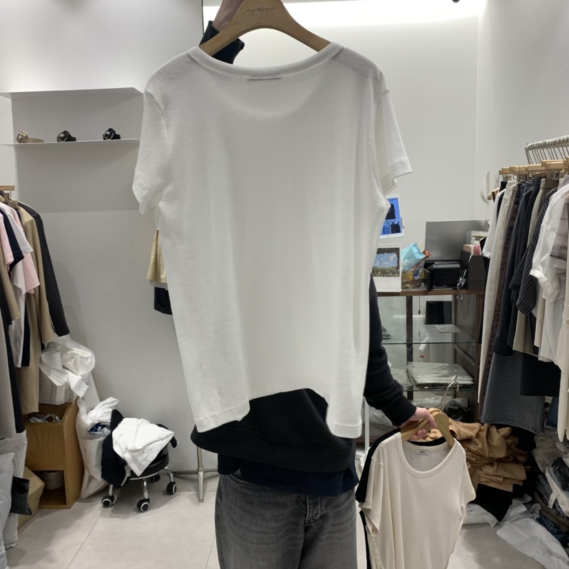 ANN MARGRET韓國代購女裝新品25春夏T恤紐扣GRETA.YT恤