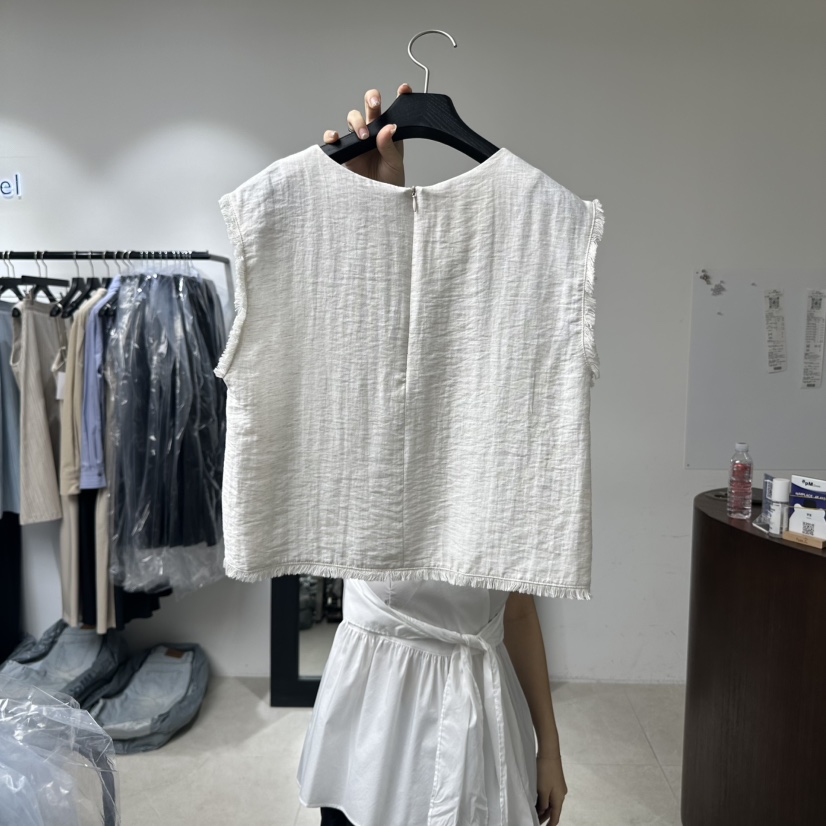 BETHEL韓國代購女士新款職業推薦時尚熱賣真品吊帶背心亞麻BETHEL吊帶/背心
