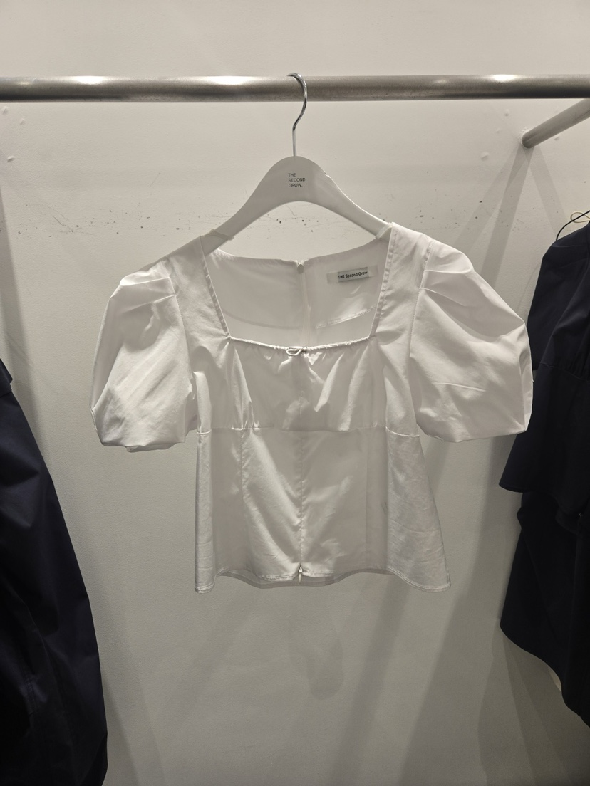 THE SECOND GROW東大門代購女裝新品休閑人氣襯衫蕾絲衫褶皺THE SECOND GROW襯衫/蕾絲衫