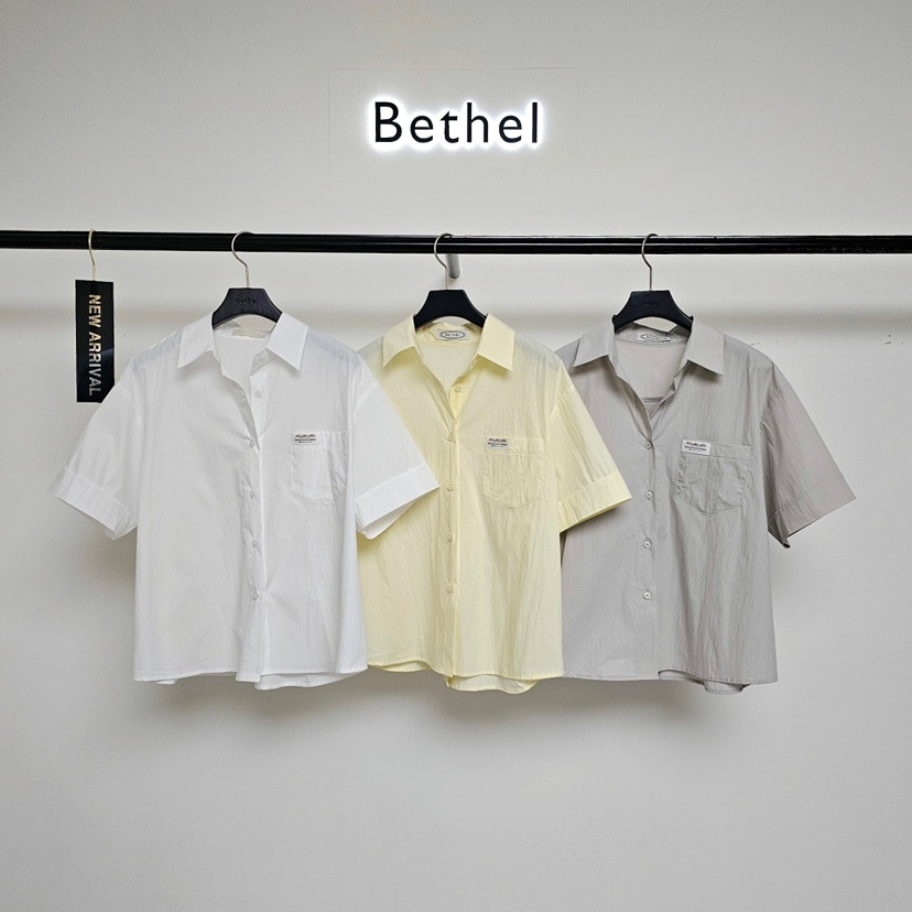 BETHEL東大門實拍女裝新款休閑25春夏熱賣真品人氣襯衫蕾絲衫BETHEL襯衫/蕾絲衫