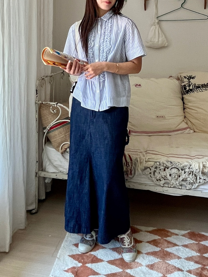 AT NOTE韓國直郵女裝新品休閑25春夏人氣真品推薦時尚長裙AT NOTE長裙