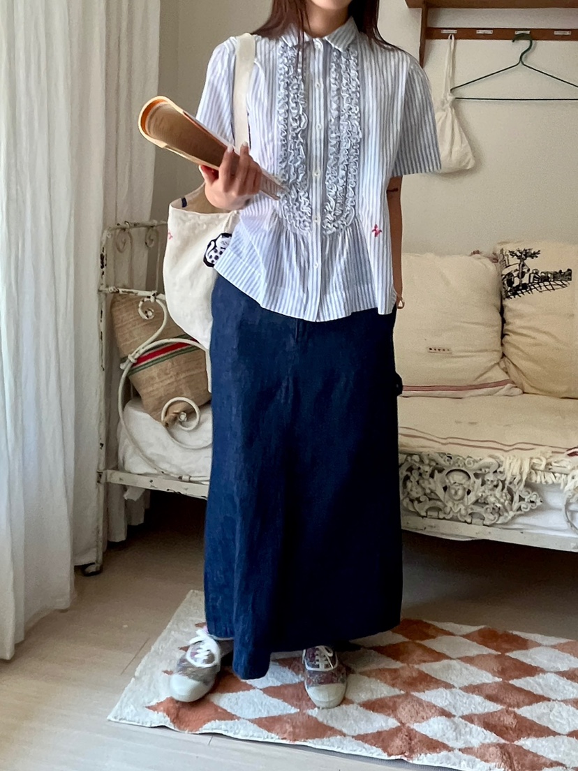 AT NOTE韓國直郵女裝新品休閑25春夏人氣真品推薦時尚長裙AT NOTE長裙