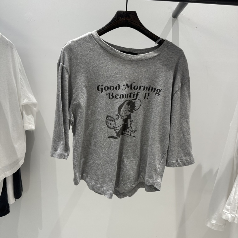 JANE BIRKIN韓國代購女士新品熱賣休閑推薦人氣職業25春夏T恤JANE BIRKIN設計師品牌T恤圖色2