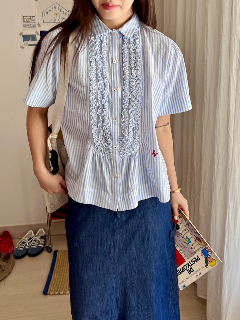 AT NOTE韓國代購女裝新品真品職業25春夏熱賣人氣襯衫蕾絲衫AT NOTE襯衫/蕾絲衫