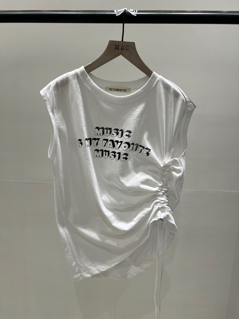 MAC韓國代購女裝新品職業時尚推薦真品熱賣休閑吊帶背心褶皺THE FORWARD MAC吊帶/背心