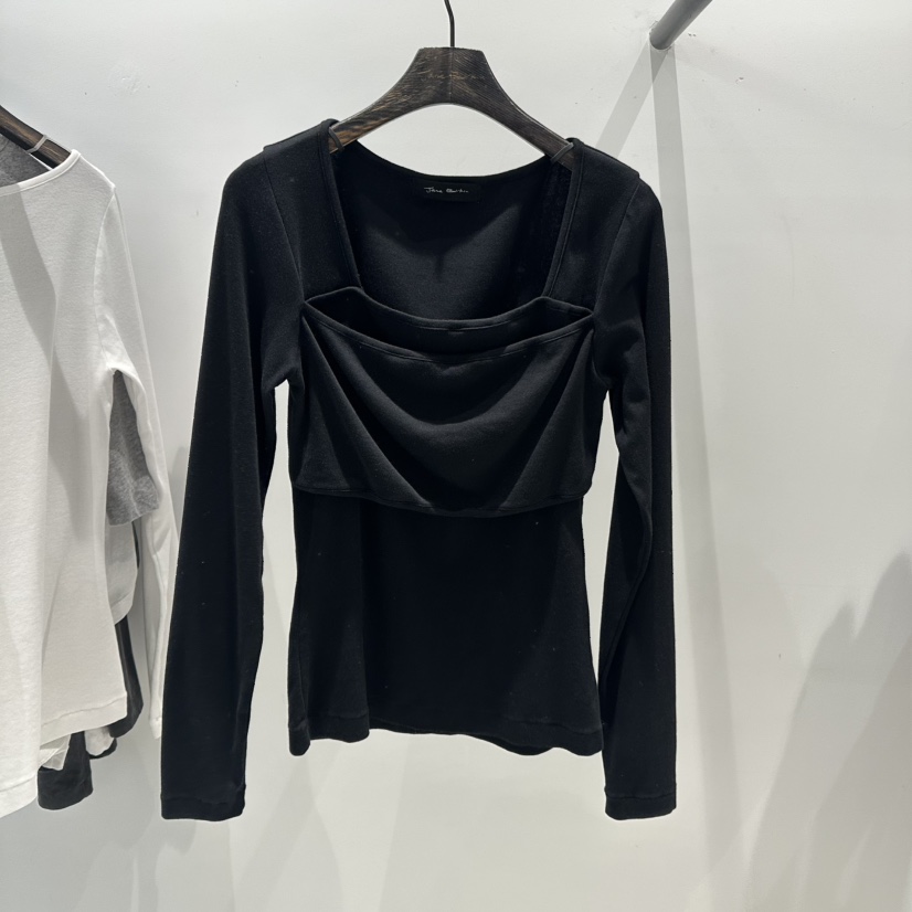 JANE BIRKIN東大門直郵女士新款時尚職業真品25春夏長袖T恤JANE BIRKIN設計師品牌長袖T恤圖色2
