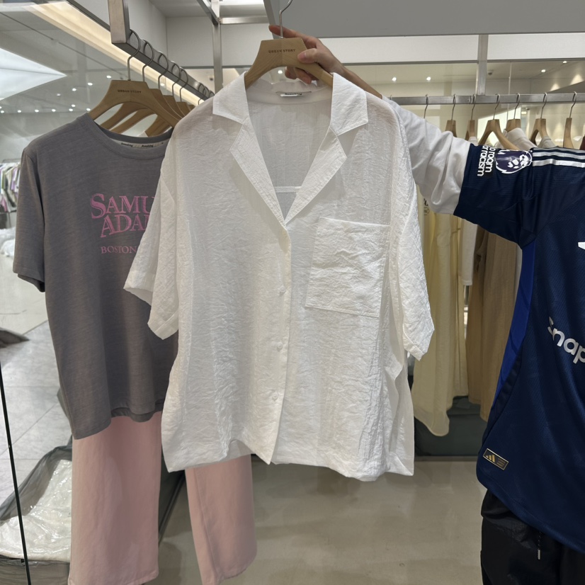 URBANSTORY/REMAKING韓國直郵女士新款真品25春夏襯衫蕾絲衫Remaking/URBANSTORY襯衫/蕾絲衫圖色2