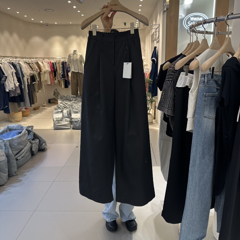 RENDER東大門實拍女士新品人氣推薦25春夏真品時尚休閑褲腰帶RENDER休閑褲圖色2
