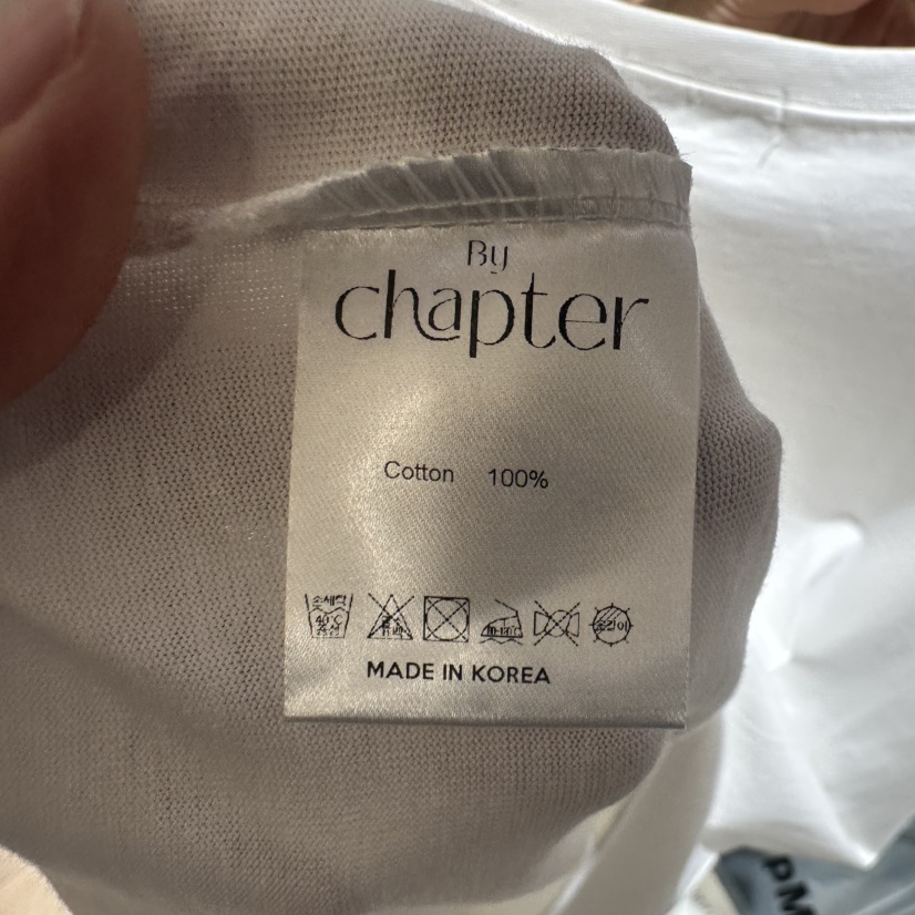 BY CHAPTER東大門直郵女裝新款休閑時尚人氣T恤荷葉邊蝴蝶結ChapterT恤