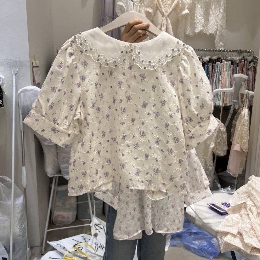 YARD東大門代購女士新品25春夏人氣熱賣休閑真品襯衫蕾絲衫YARD襯衫/蕾絲衫