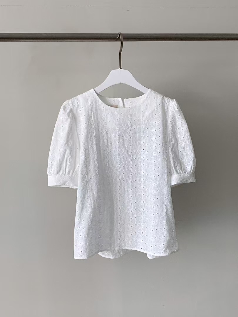 AGAIN US韓國直郵女士新款熱賣真品職業推薦時尚襯衫蕾絲衫AGAIN US襯衫/蕾絲衫圖色1