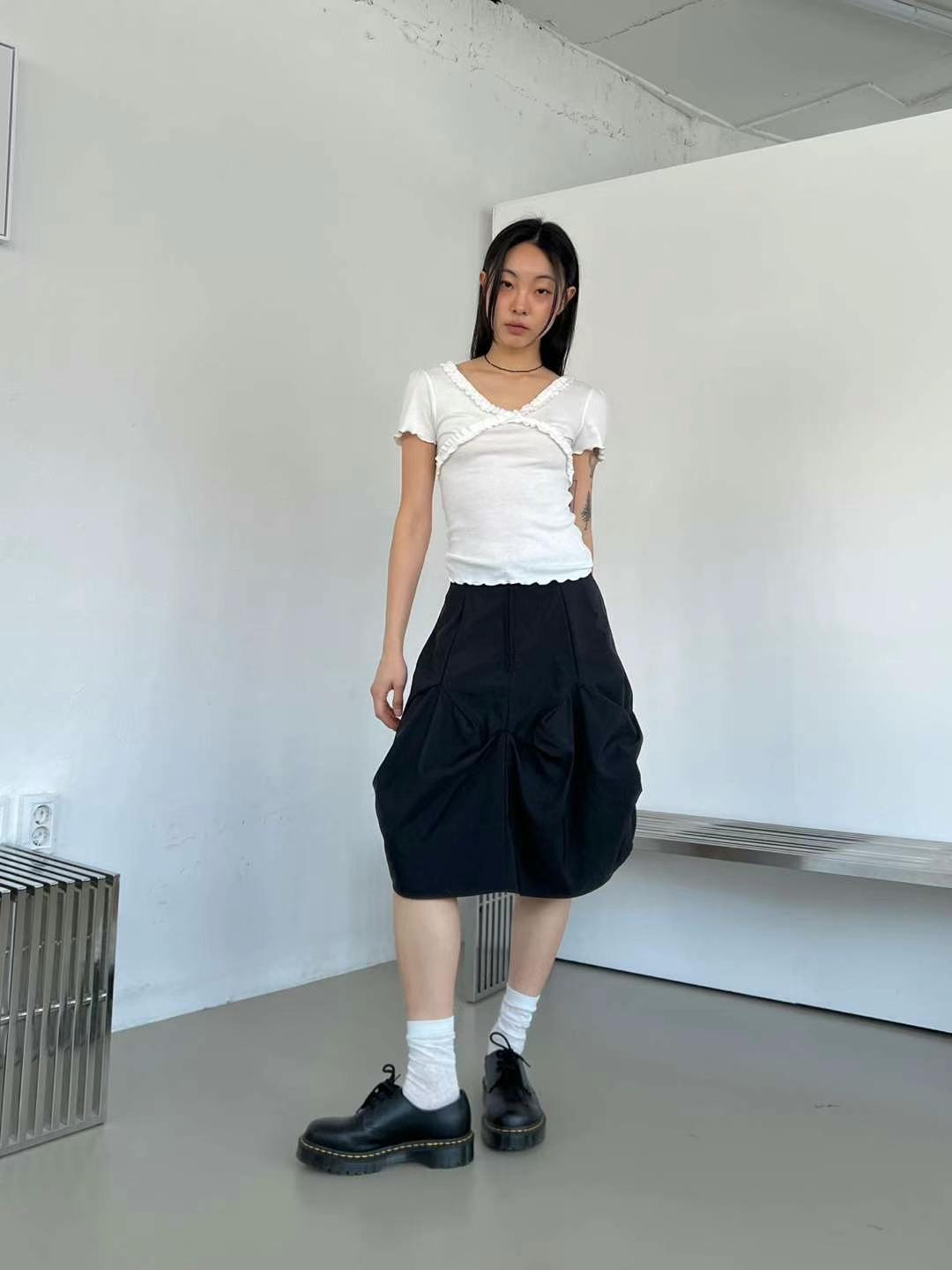 ASKHAKI東大門代購女士新品真品25春夏休閑時尚人氣職業T恤ASKHAKIT恤