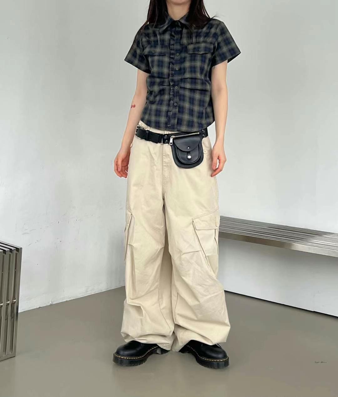 ASKHAKI韓國直郵女士新款人氣25春夏休閑真品推薦襯衫蕾絲衫ASKHAKI襯衫/蕾絲衫