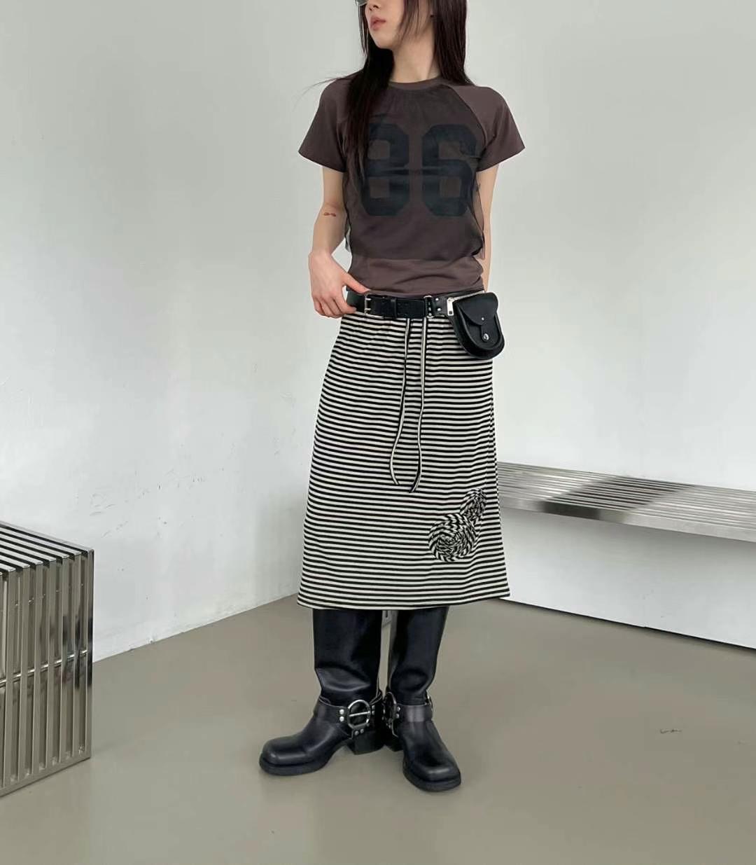ASKHAKI韓國直郵女裝新款25春夏熱賣推薦時尚休閑真品人氣T恤ASKHAKIT恤