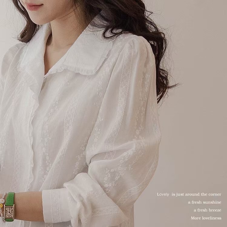 AGAIN US東大門直郵女裝新品25春夏真品熱賣時尚襯衫蕾絲衫AGAIN US襯衫/蕾絲衫