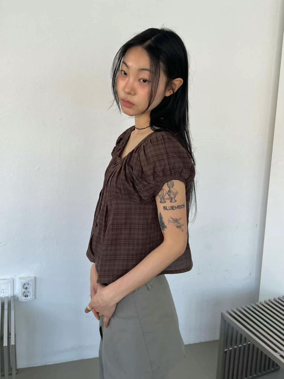ASKHAKI韓國代購女士新品職業推薦人氣休閑熱賣真品襯衫蕾絲衫ASKHAKI襯衫/蕾絲衫