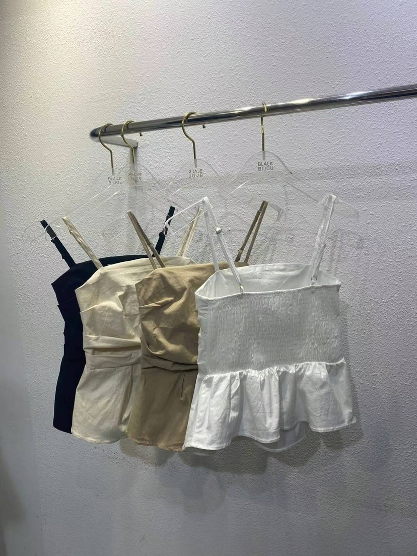 BLACK BIJOU韓國直郵㊣女裝新款人氣推薦休閑熱賣吊帶背心BLACK BIJOU吊帶/背心