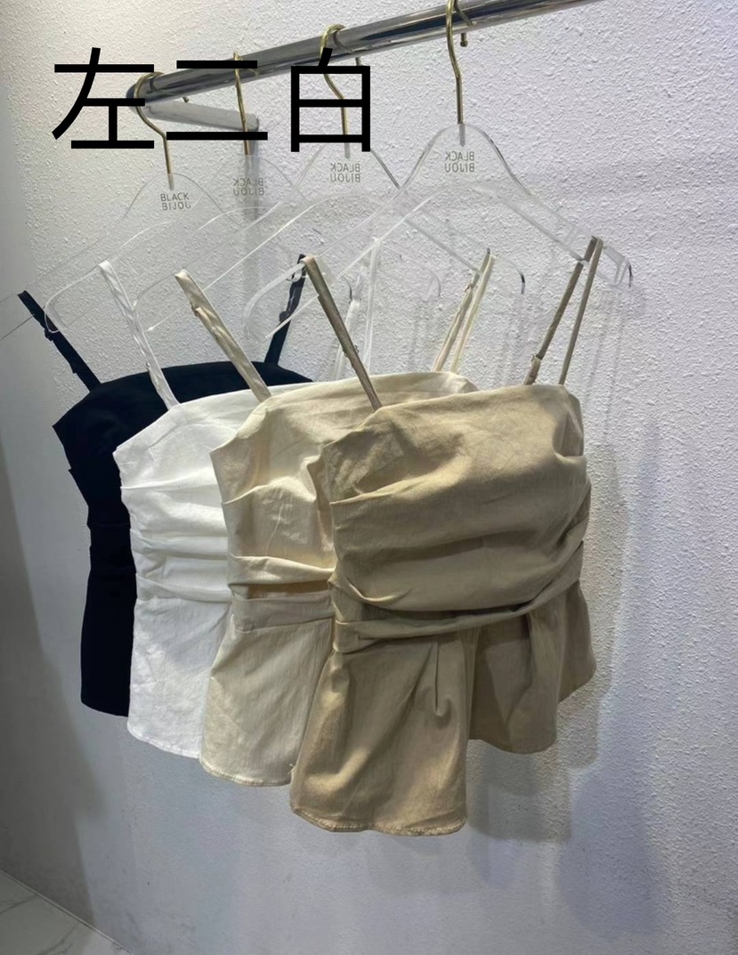 BLACK BIJOU韓國直郵㊣女裝新款人氣推薦休閑熱賣吊帶背心BLACK BIJOU吊帶/背心圖色2左二白色