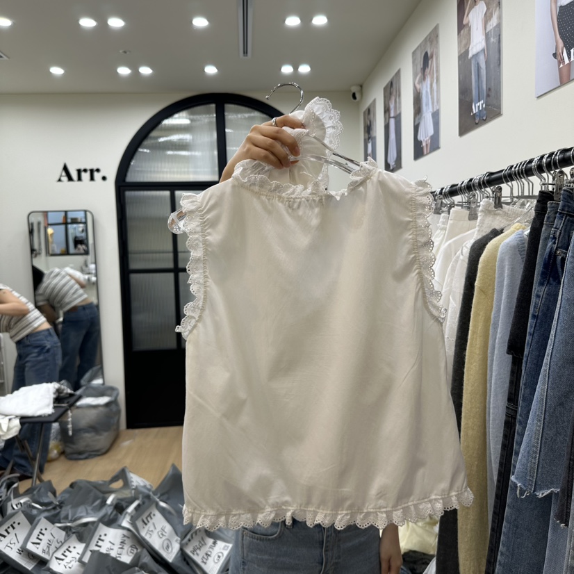 ARR直郵韓國代購㊣女裝新品推薦人氣休閑時尚吊帶背心含頭飾ARR吊帶/背心