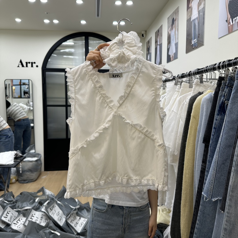 ARR直郵韓國代購㊣女裝新品推薦人氣休閑時尚吊帶背心含頭飾ARR吊帶/背心圖色2