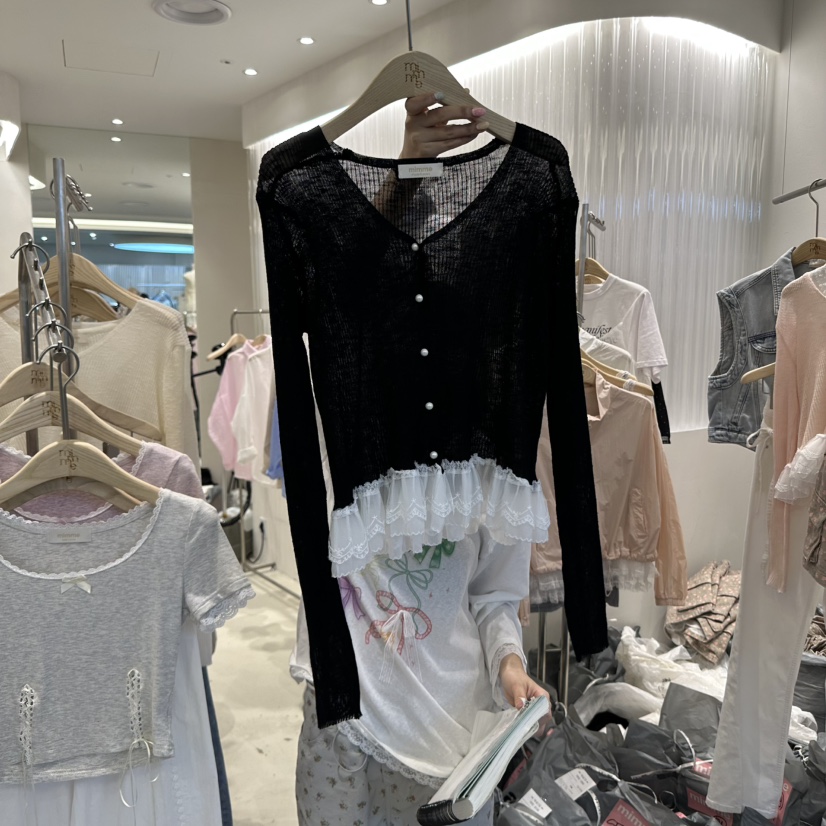 MIMME直郵韓國代購㊣女裝新品休閑25春夏人氣推薦熱賣針織衫MIMME針織衫圖色4