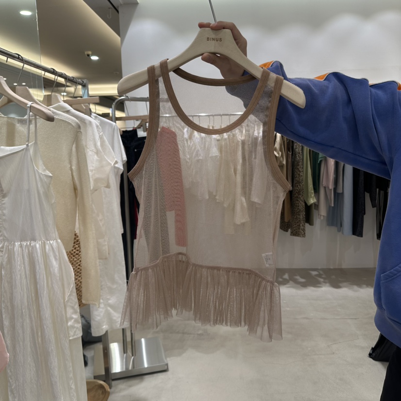 BINUS直郵韓國代購㊣女裝新品時尚人氣推薦25春夏熱賣吊帶背心BINUS吊帶/背心