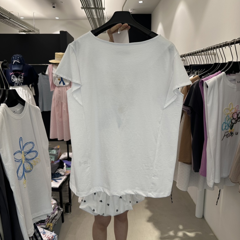 A.CES東大門代購女裝新品推薦熱賣時尚人氣職業真品25春夏T恤A.CEST恤