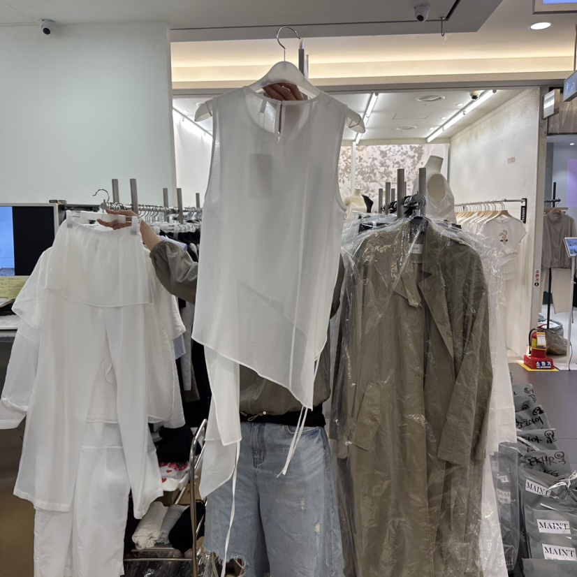 MAINT東大門實拍女裝新款25春夏人氣休閑熱賣真品吊帶背心透明MAINT吊帶/背心