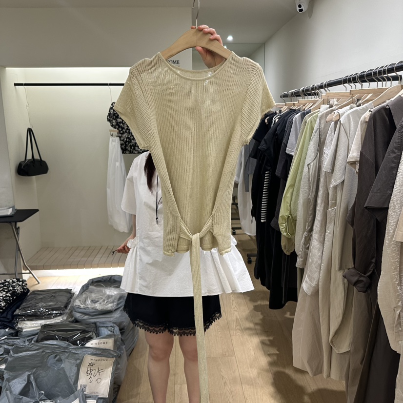 WINSOME韓國代購女裝新品熱賣推薦職業時尚25春夏休閑針織衫WINSOME針織衫圖色2