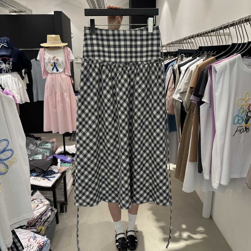 A.CES韓國直郵女裝新品時尚職業人氣真品25春夏推薦熱賣長裙A.CES長裙