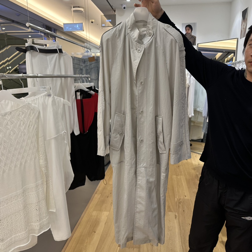 MAINT東大門代購女裝新款真品熱賣時尚職業人氣休閑長款風衣MAINT長款風衣圖色2