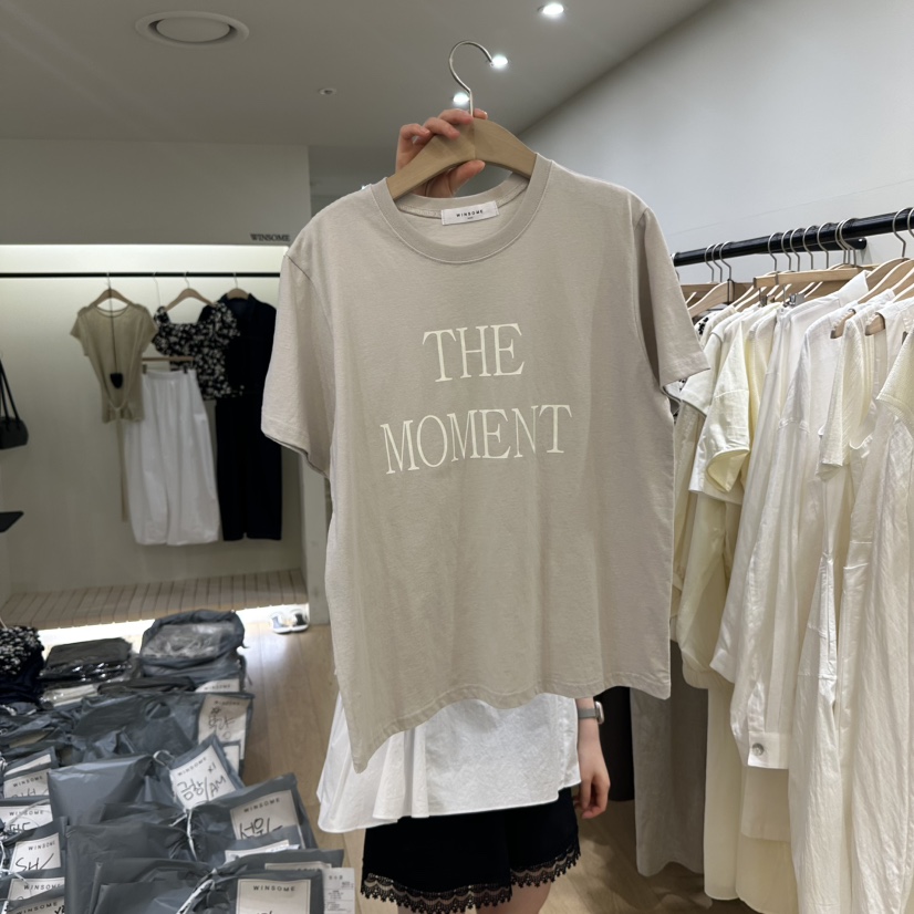 WINSOME韓國代購女士新品時尚真品推薦職業休閑人氣25春夏T恤WINSOMET恤圖色2