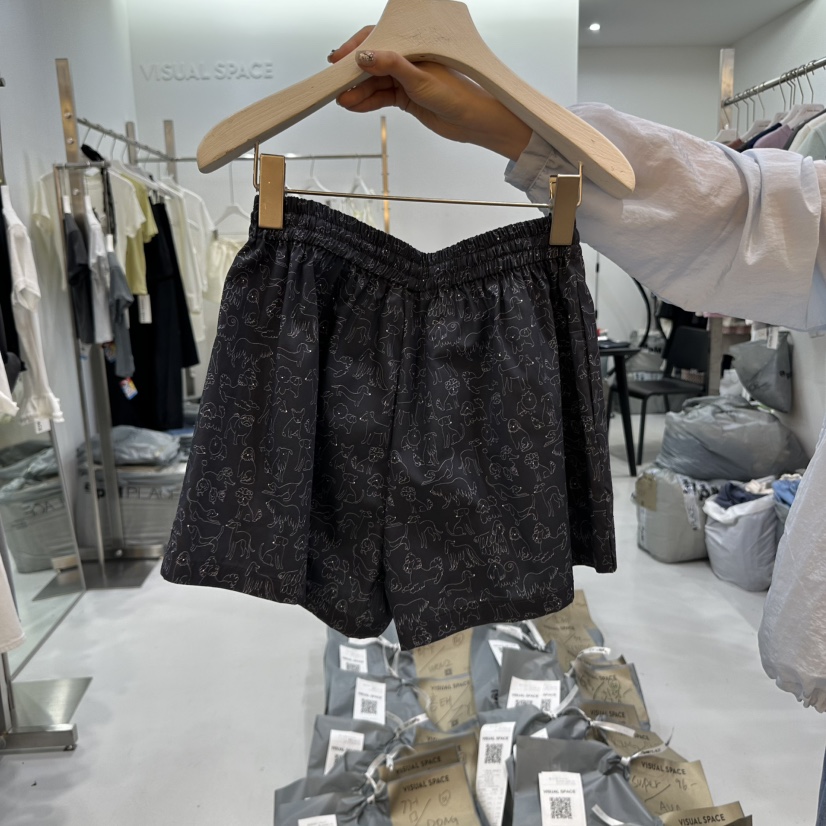 VISUAL SPACE韓國直郵女裝新品人氣職業真品時尚25春夏短褲VISUAL SPACE短褲