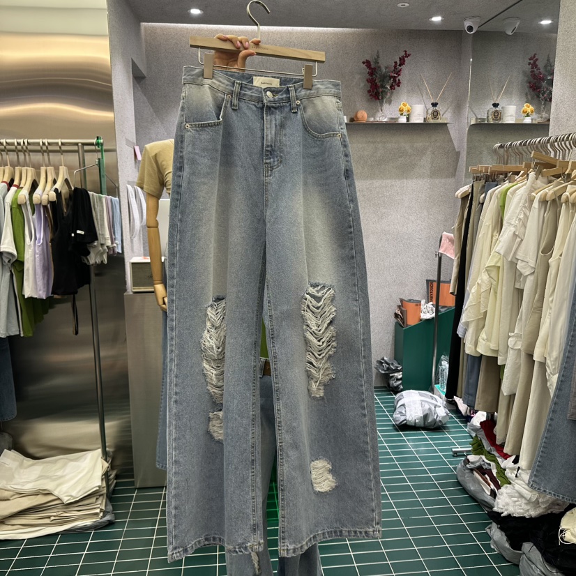 BABYTOUCH韓國直郵女士新品熱賣25春夏推薦職業時尚休閑牛仔褲BABYTOUCH牛仔褲