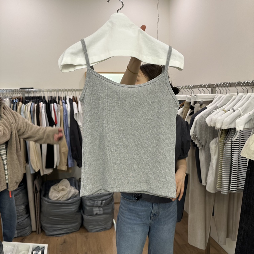 AGO東大門代購女士新品時尚推薦熱賣人氣25春夏吊帶背心刺繡AGO吊帶/背心