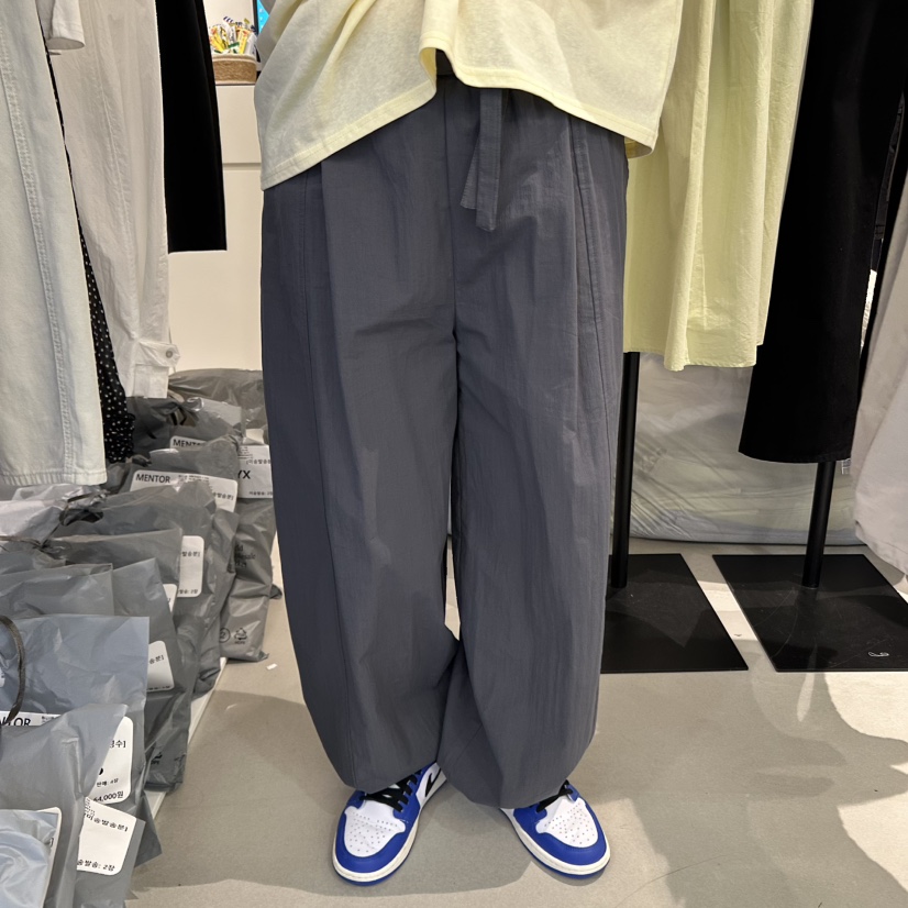 MENTOR東大門代購女裝新款休閑25春夏職業熱賣休閑褲含腰帶MENTOR休閑褲圖色2