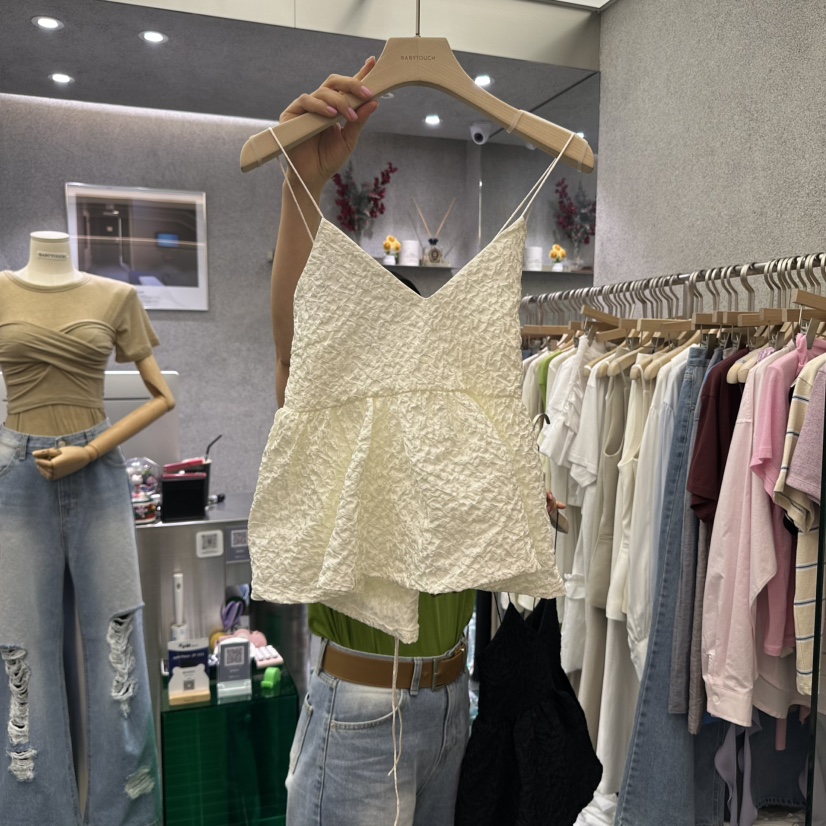 BABYTOUCH東大門代購女士新品25春夏時尚熱賣真品人氣吊帶背心BABYTOUCH吊帶/背心