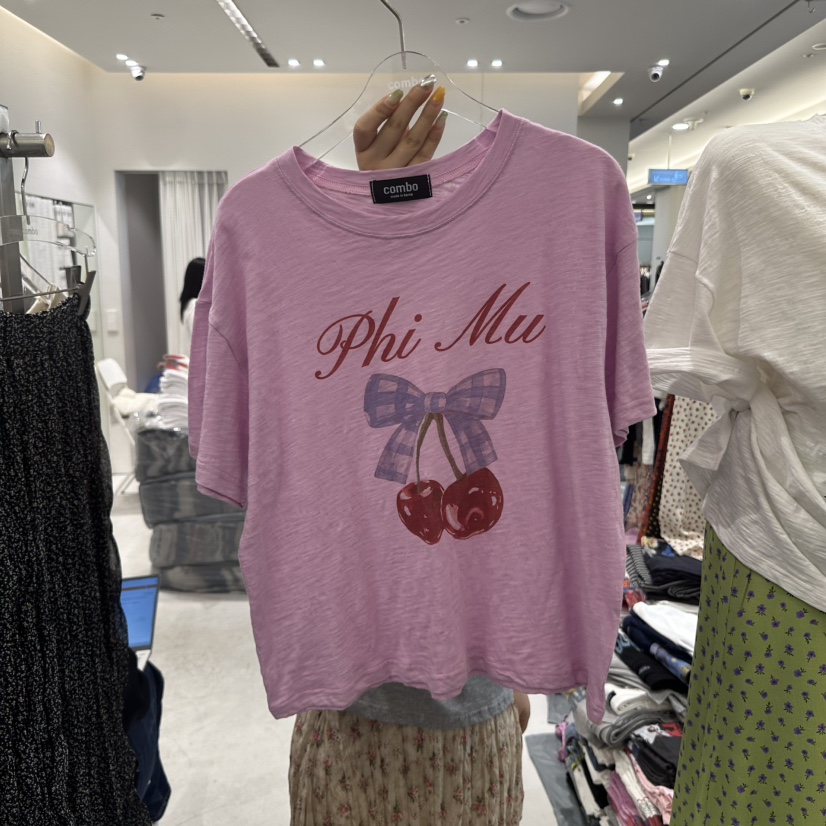 COMBO韓國代購女裝新款真品人氣25春夏熱賣推薦職業時尚T恤COM_BOT恤圖色2