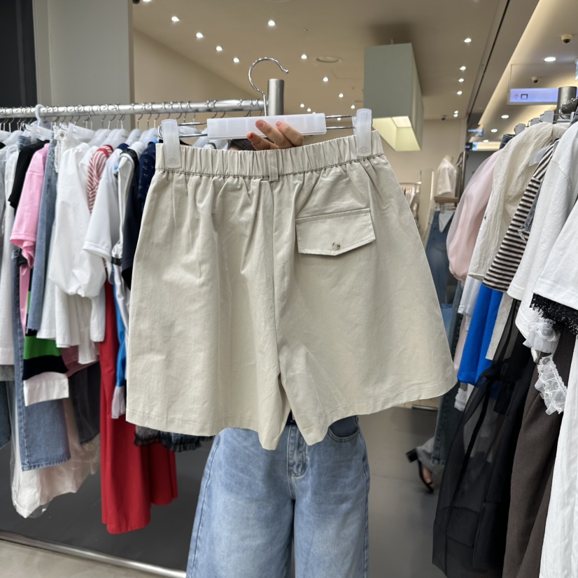 INTHEEND東大門代購女裝新款25春夏熱賣職業推薦短褲棉質綁帶INTHEEND短褲