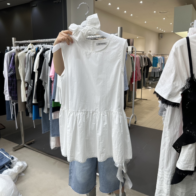 INTHEEND東大門直郵女士新品推薦真品人氣25春夏吊帶背心含頭飾INTHEEND吊帶/背心